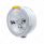 Stainless Steel Classic Half Moon Headlight Crystal H4 Bulb & LED Turn Signal - Amber Lens