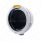 Stainless Steel Bullet Classic Headlight No Bulb With LED Turn Signal - Amber Lens