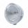 Stainless Steel Bullet Classic Headlight 6014 Bulb & LED Turn Signal - Clear Lens
