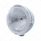 Stainless Steel Bullet Classic Headlight H6024 Bulb & LED Turn Signal - Clear Lens