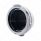 Stainless Steel Classic Headlight No Bulb With LED Turn Signal - Amber LED/Clear Lens