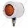 SS 2" Double Face Light With 9 LED 2" Lights & Bezels - Amber & Red LED/Amber & Red Lens