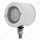 SS 2" Double Face Light With 9 LED 2" Lights & Bezels - Amber & Red LED/Clear Lens