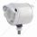 SS 2" Double Face Light With 9 LED 2" Beehive Lights & Visors - Amber & Red LED/Clear Lens