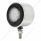 Stainless 2-1/2" Double Face Light With LED Lights & Grommets - Amber & Red LED/Clear Lens