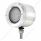 Stainless 2-1/2" Double Face Light With LED Lights & Bezels - Amber & Red LED/Clear Lens
