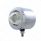 Stainless 2-1/2" Double Face LED Beehive Lights With Bezel - Amber & Red LED/Clear Lens