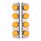 SS Front Air Cleaner Bracket With 8X 17 LED Watermelon Lights & SS Bezels For Peterbilt-Amber LED &