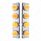 SS Front Air Cleaner Bracket With 8X 17 LED Watermelon Lights & SS Bezels For Peterbilt -Amber LED/C