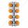 SS Front Air Cleaner Bracket W/8X 17 LED Beehive Lights & SS Bezels For Peterbilt -Amber LED & Lens