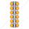 SS Front Air Cleaner Bracket W/12X 17 LED Watermelon Lights & SS Bezels For Peterbilt-Amber LED & Le