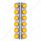 SS Front Air Cleaner Bracket W/12X 17 LED Beehive Lights & SS Bezels For Peterbilt-Amber LED & Lens