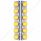 SS Front Air Cleaner Bracket W/12X 17 LED Beehive Lights & SS Bezels For Peterbilt-Amber LED/Clear L