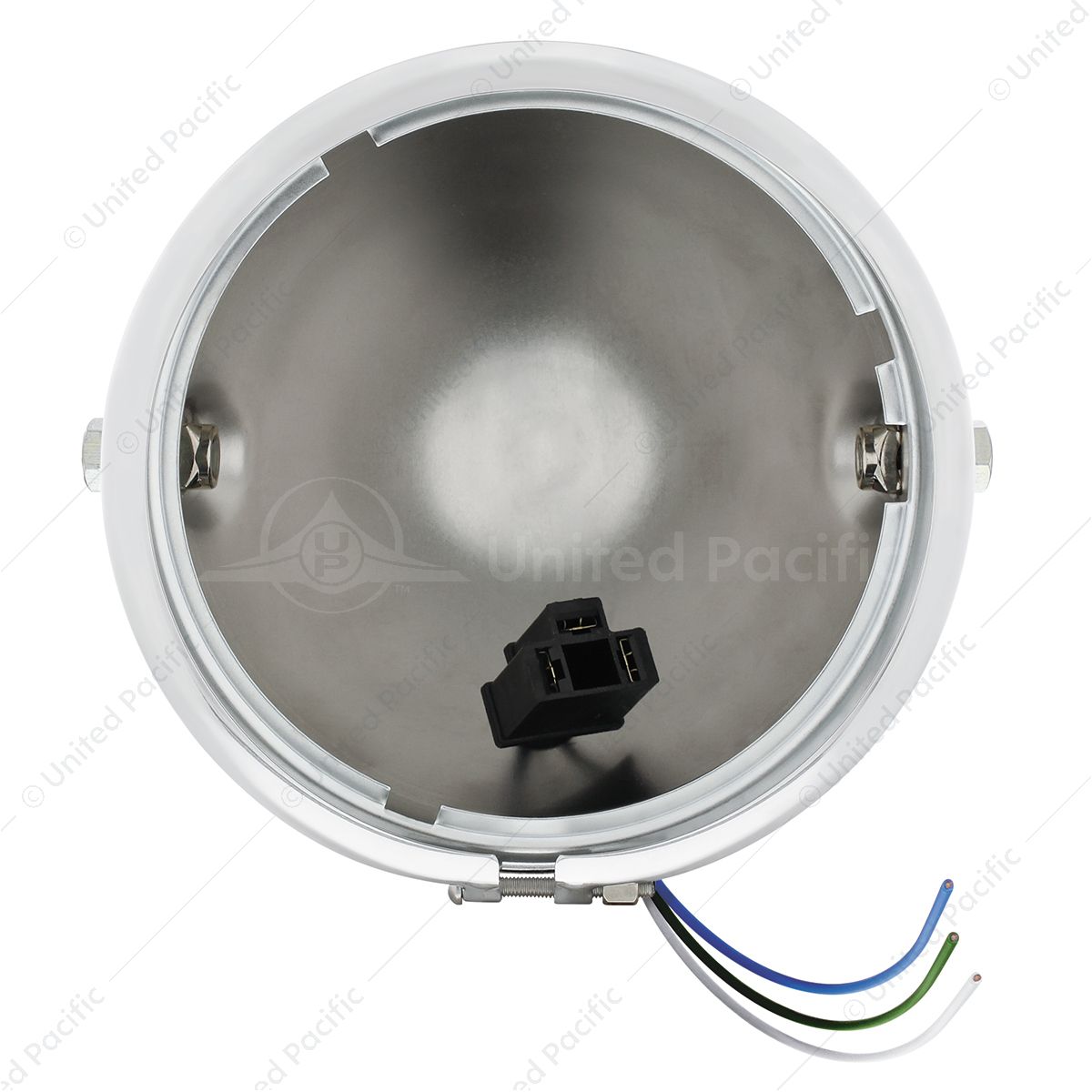 Chrome 5-3/4" Motorcycle Headlight Housing Only - Side Mount