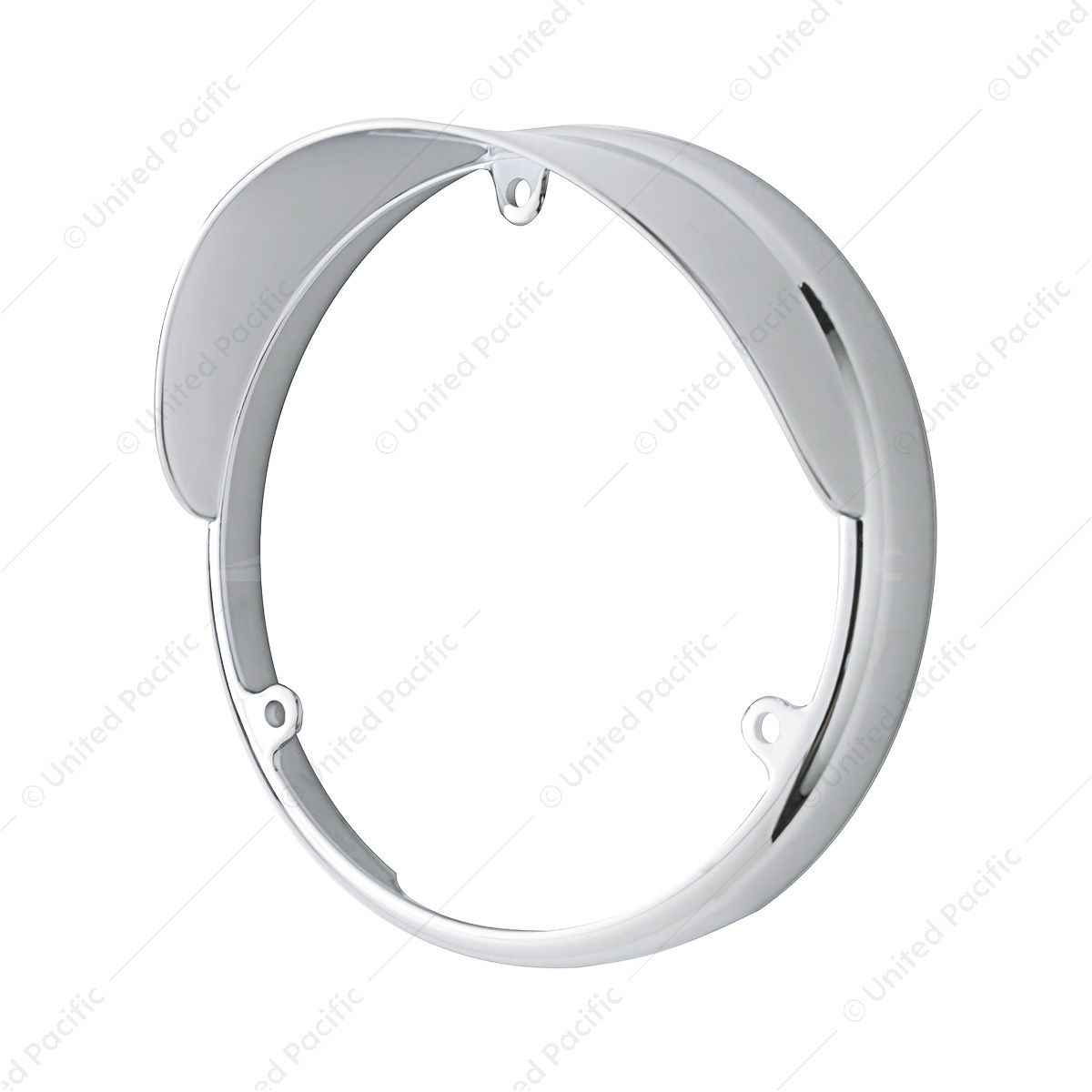 Chrome Plastic Bezel For Unted Pacific Double Face LED Lights With Visor