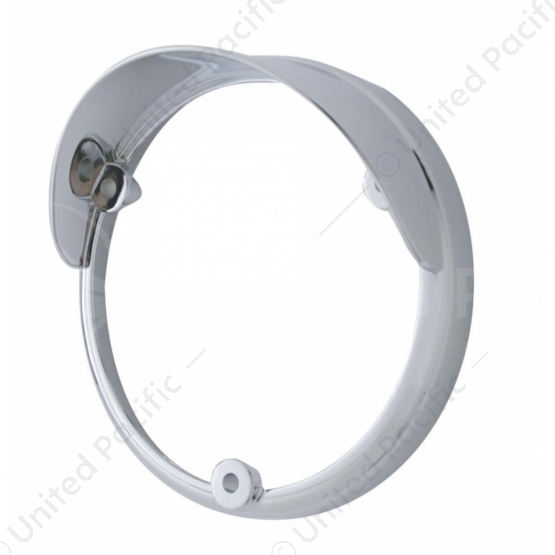 Round Double Face Light Bezel With Visor For Lights Mounted Upside Down - Fits 38113 Series