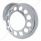 Chrome Plastic Light Bezel With Visor For UP LED Double Face Turn Signal Light