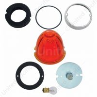 Grakon 1000 Style Cab Light Conversion Kit With Watermelon Glass Lens & 1157 Base - Dark Amber