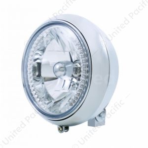 7" Motorcycle Headlight With 34 Amber LED Bulb