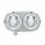 Headlight Assembly With Crystal Halogen Bulbs & 304 SS Housing For Peterbilt 359- Driver