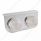 Stainless Light Bracket With 2X 17 LED Beehive Lights - Amber LED/Clear Lens