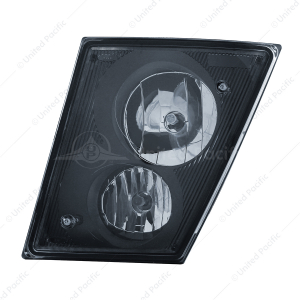 Black Fog/Driving Light Assembly For 2003-2017 Volvo VN/VNL
