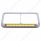Chrome Rectangular Dual Headlight Bezel With 19 LED Light Bar - Amber LED/Amber Lens