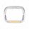 10 LED 5" x 7" Headlight Bezel With Visor - Amber LED/Clear Lens