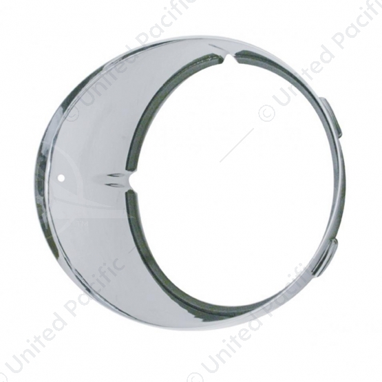 Chrome Inner Headlight Bezel For 1996-2010 Freightliner Century - Driver