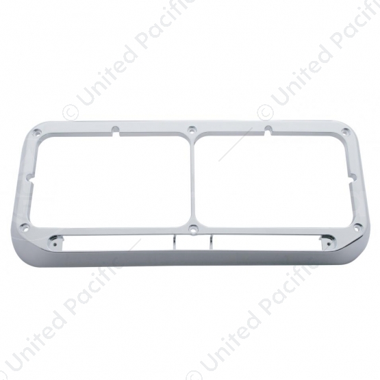 Rectangular Dual Headlight Bezel - LED Cutout (Bulk)