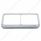 14 LED Chrome Rectangular Dual Headlight Bezel - Amber LED/Chrome Lens