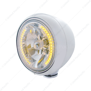 Guide 682-C Style Headlight H4 Bulb With 34 Amber LED