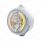 Chrome Guide 682-C Headlight H4 With Amber LED & Dual Mode LED Signal - Clear Lens