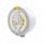 Stainless Steel Bullet Half Moon Headlight H4 With Amber LED & Signal - Amber Lens
