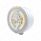 Stainless Steel Bullet Half Moon Headlight H4 With Amber LED & Signal - Clear Lens