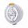 Stainless Steel Bullet Classic Headlight H4 With White LED & Dual Mode LED Signal-Amber Lens