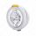 Stainless Steel Classic Headlight H4 With 34 White LED & Dual Mode LED Signal - Amber Lens