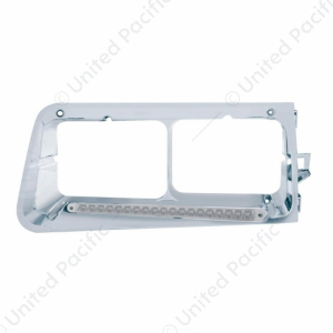 19 LED Headlight Bezel For 1989-2009 Freightliner FLD