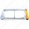 19 LED Headlight Bezel With Turn Signal For 1989-2009 Freightliner FLD - Driver - Amber LED/Clear Le