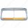 Rectangular Dual Headlight Bezel With Visor And LED Sequential Light Bar (Driver) - Amber LED/Amber