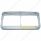 Rectangular Dual Headlight Bezel With Visor And LED Sequential Light Bar (Driver) - Amber LED/Clear