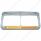 Rectangular Dual Headlight Bezel With Visor And LED Sequential Light Bar (Passenger) - Amber LED/Amb