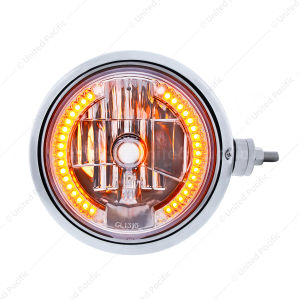 SS Guide 682-C tyle Headlight Assembly W/Crystal Lens & 34 LEDs Position Light -Horizontal Mount