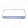 14 LED Chrome Rectangular Dual Headlight Bezel - Blue LED/Clear Lens