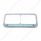 14 LED Chrome Rectangular Dual Headlight Bezel - Green LED/Clear Lens