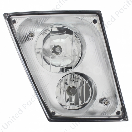 Chrome Fog/Driving Light Assembly For 2003-2017 Volvo VN/VNL - Passenger