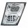 Chrome High Power LED Fog Light With LED DRL & Position Light for 2003-2017 Volvo VN/VNL - Driver