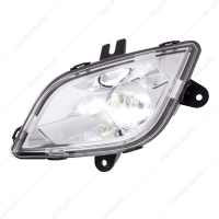 Chrome High Power LED Fog Light For 2018-2024 Freightliner Cascadia - Driver