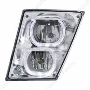Fog/Driving Light With White LED Light Bar For 2003-2017 Volvo VN/VNL