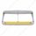 24 LED Rectangular Dual Headlight Bezel With Visor & GloLight - Amber LED/Amber Lens